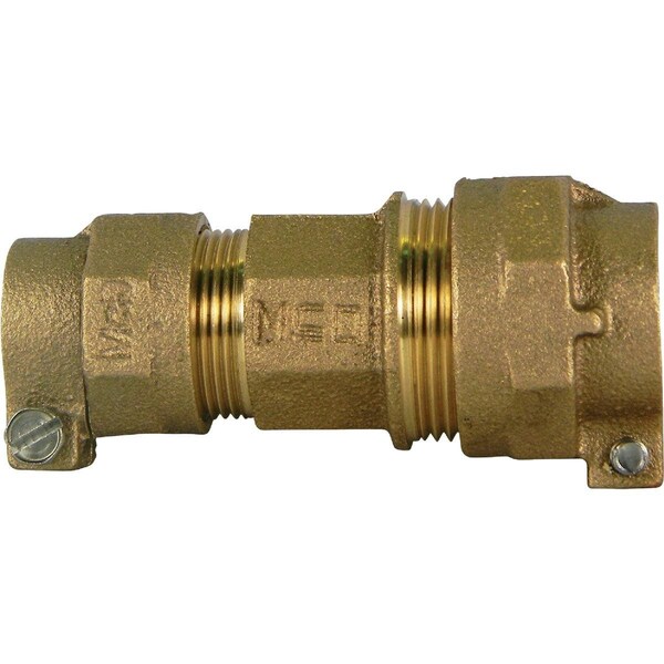 A Y Mcdonald 3/4 In. CTS x 3/4 In. CTS Brass Low Lead Connector 74758-22 A - main